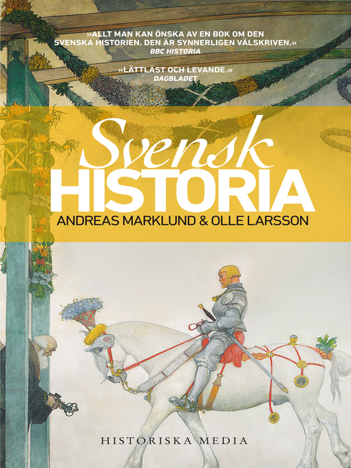 Titeldetaljer för Svensk historia av Andreas Marklund - Tillgänglig